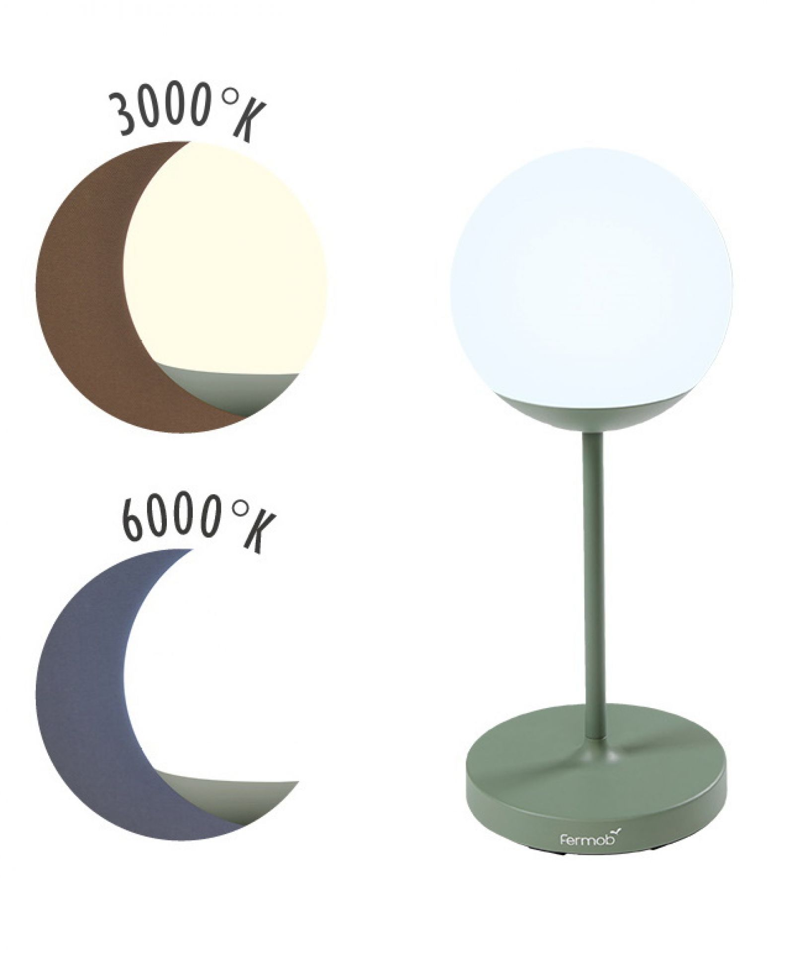 Mooon Table lamp 63 cm Fermob SINGLE PIECES honey FERMOB 532073